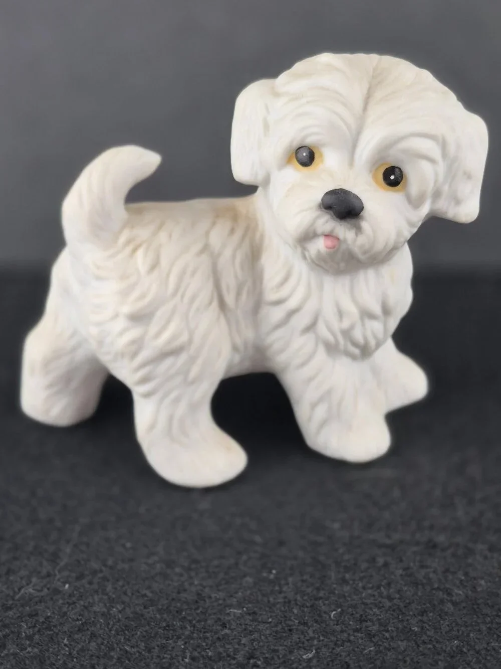 Vintage Set of 3 Homco White Maltese/Westie/Shih Tzu  Puppy Dog Figurines #1411